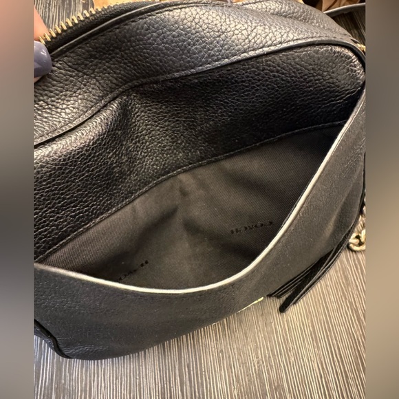 Coach Black Pebbled Leather Camera Crossbody Bag - Picture 13 of 15